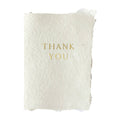 Thank you in gold card