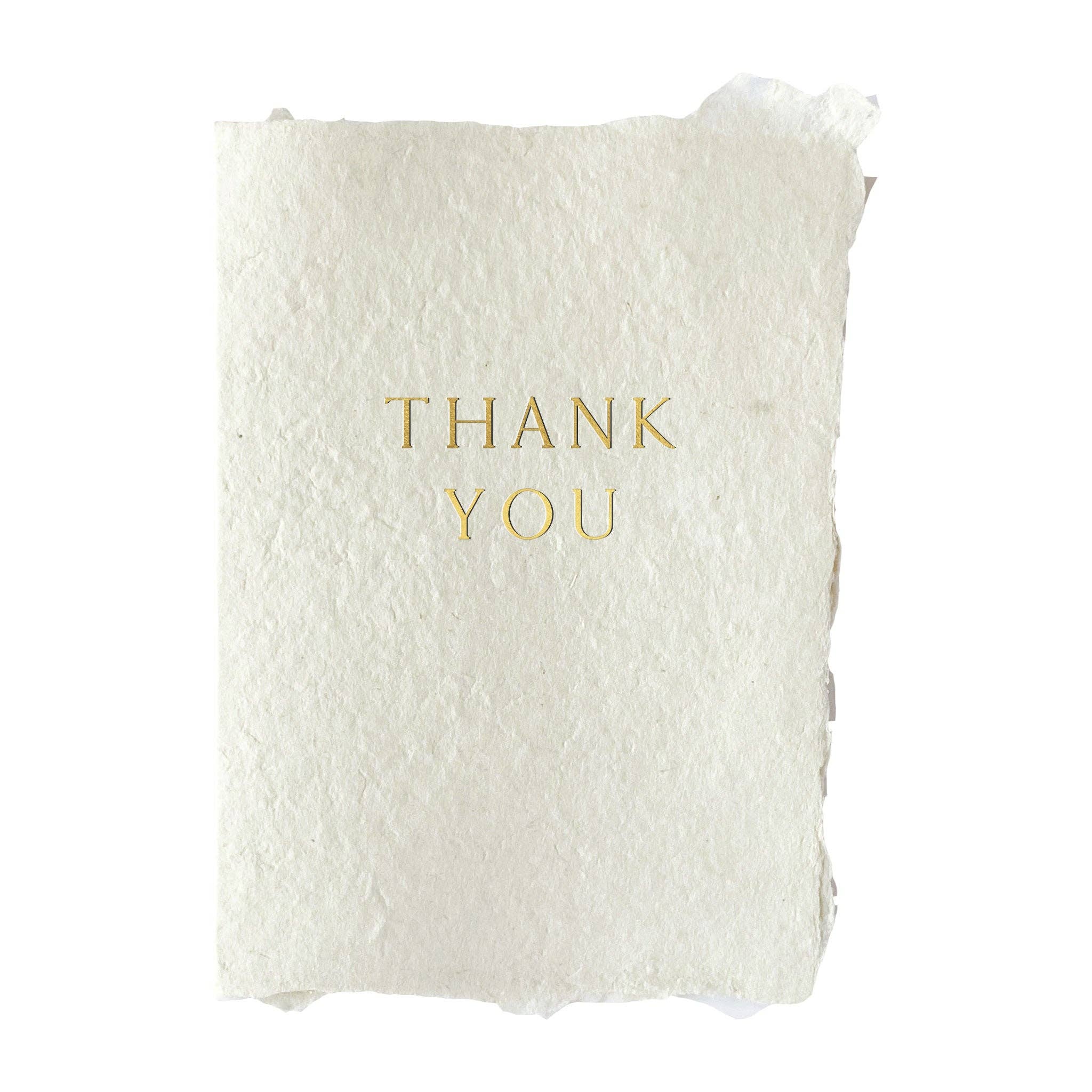 Thank you in gold card