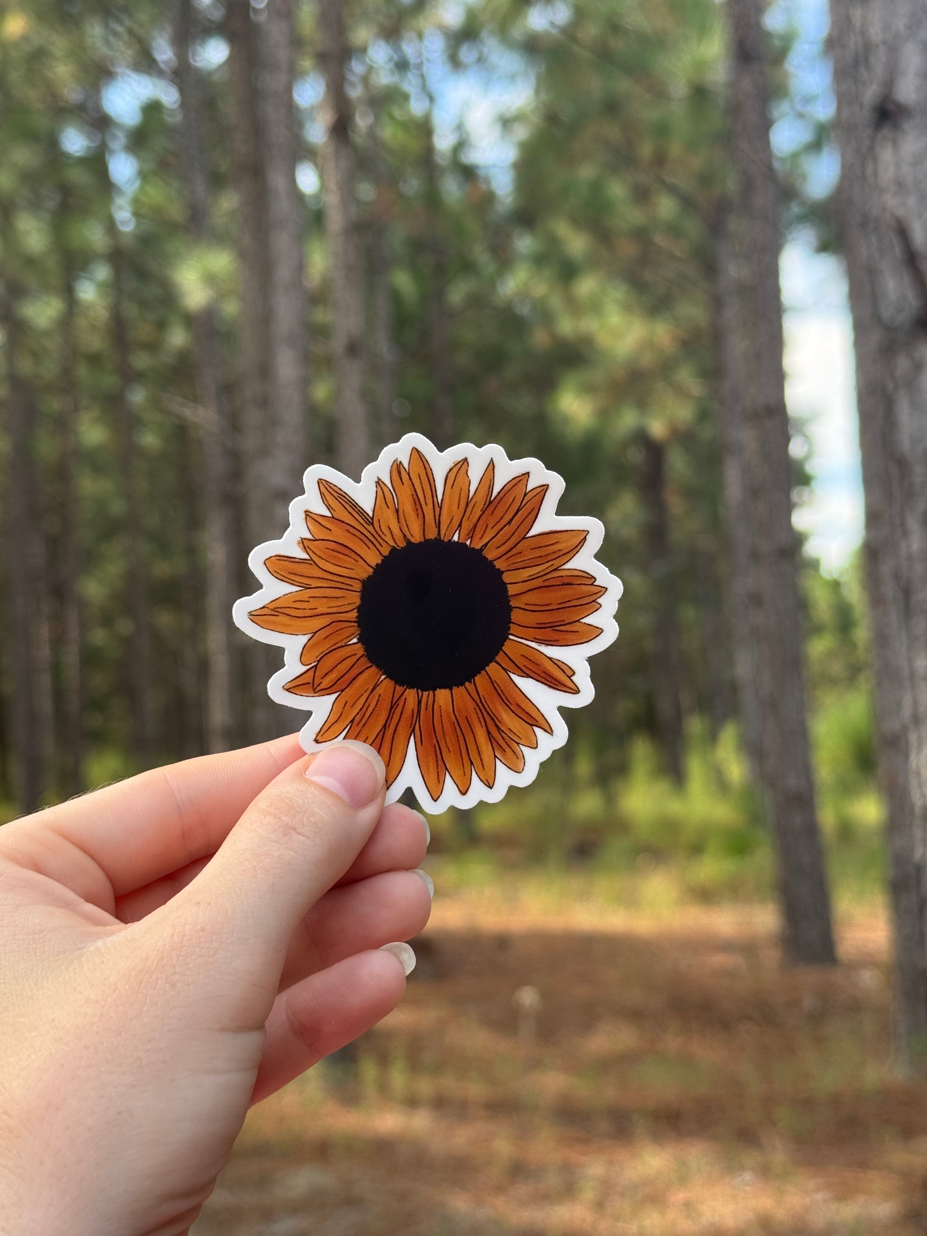 Sunflower sticker