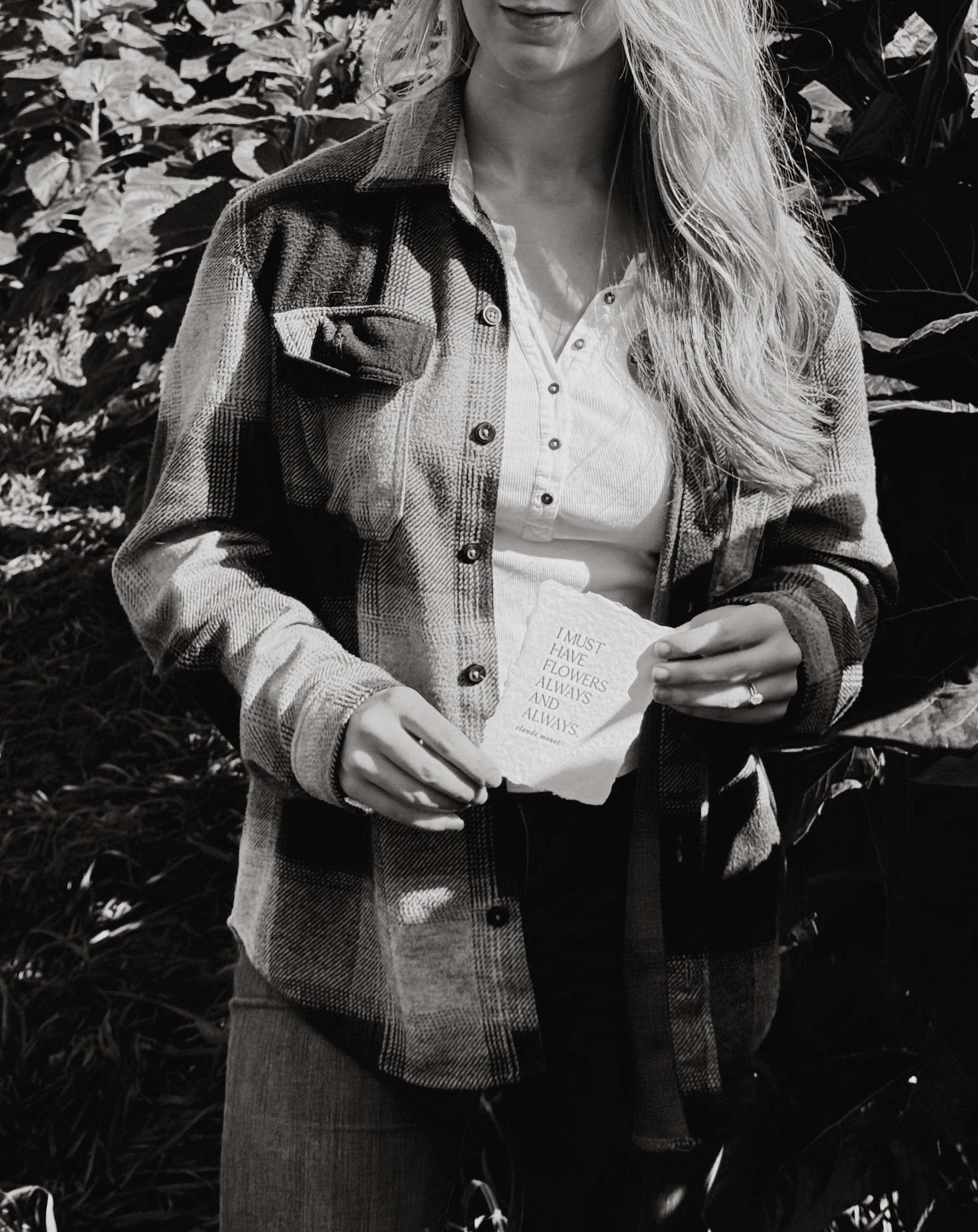 I must have flowers note card